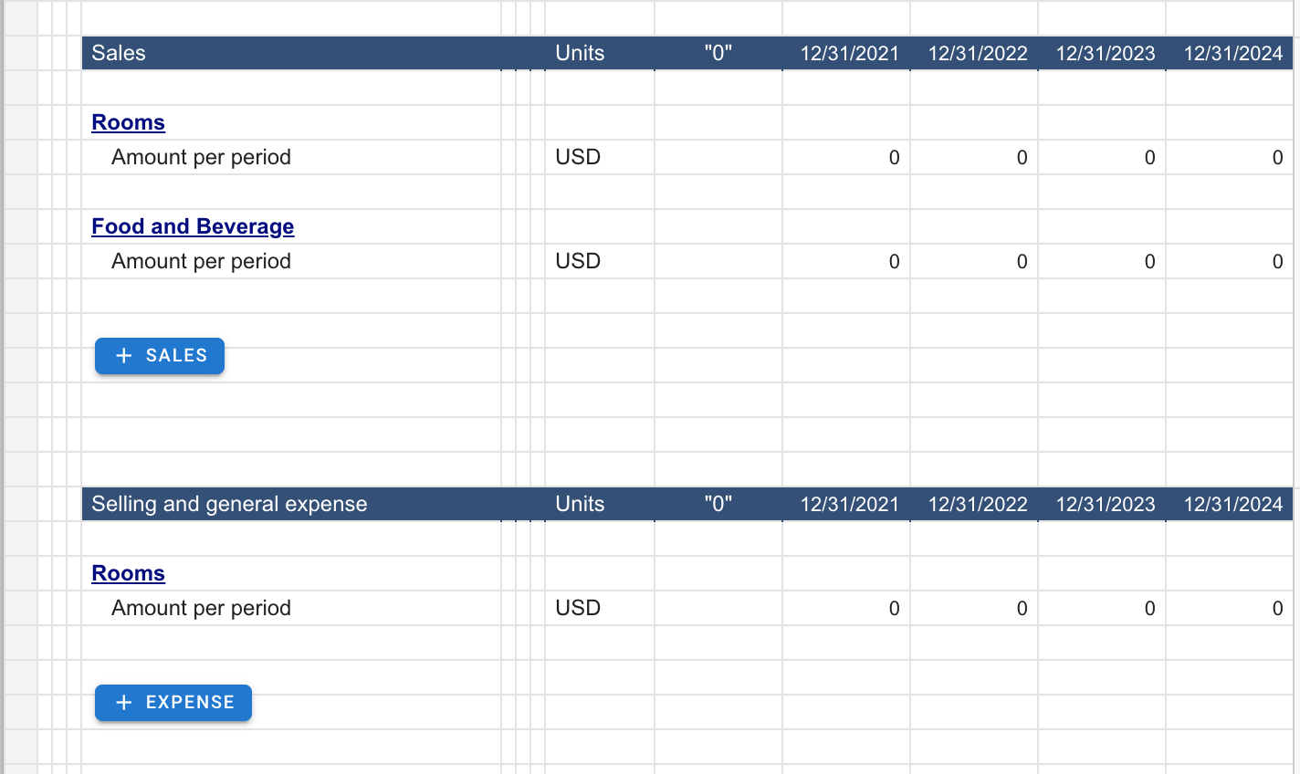 Financial Model Editor